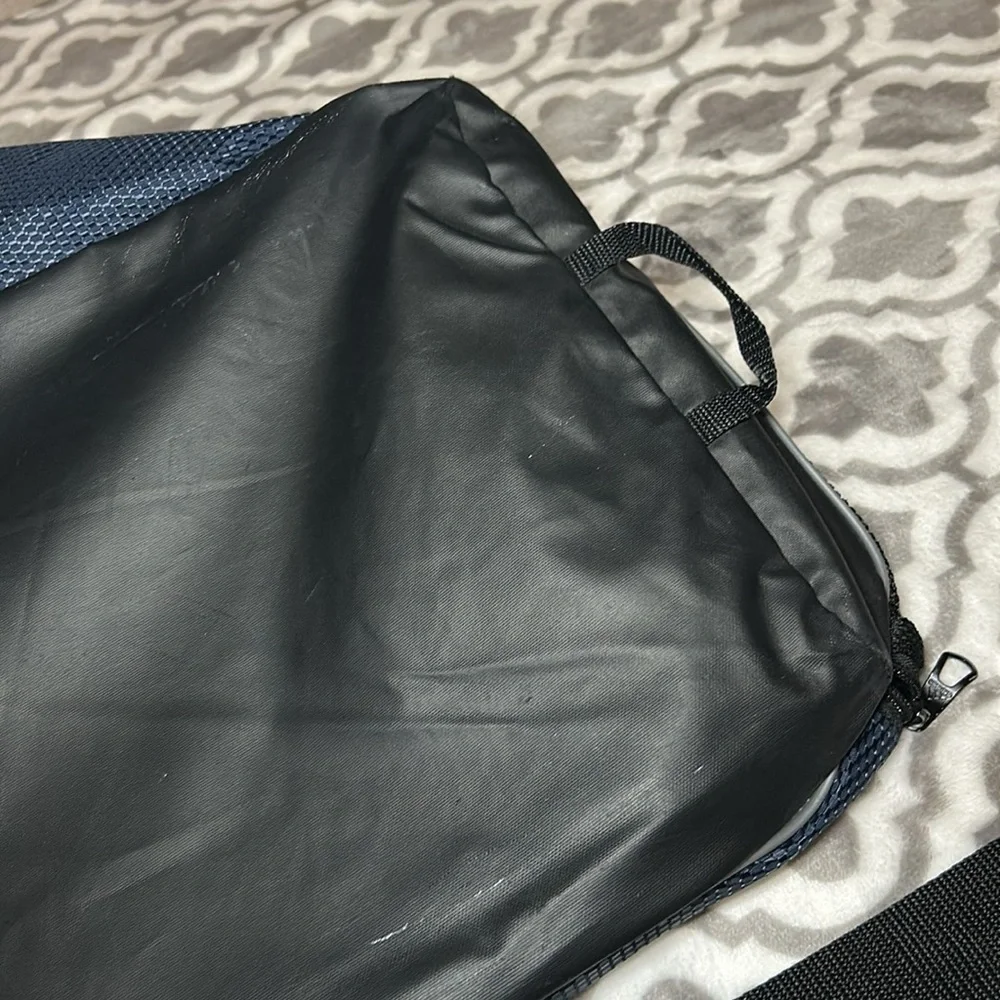 Adidas gym bag, navy blue